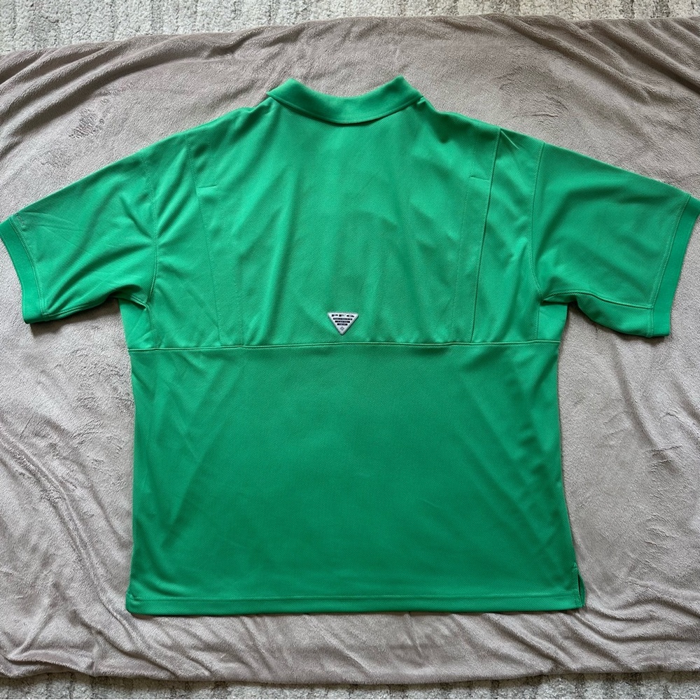 EUC Columbia PFG Men’s XXL Performance Fishing Gear Vented Polo Omni-Shade - Picture 2 of 10